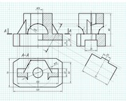 Чертежи по инженерной графике,  начертательной геометрии,  репетиторство